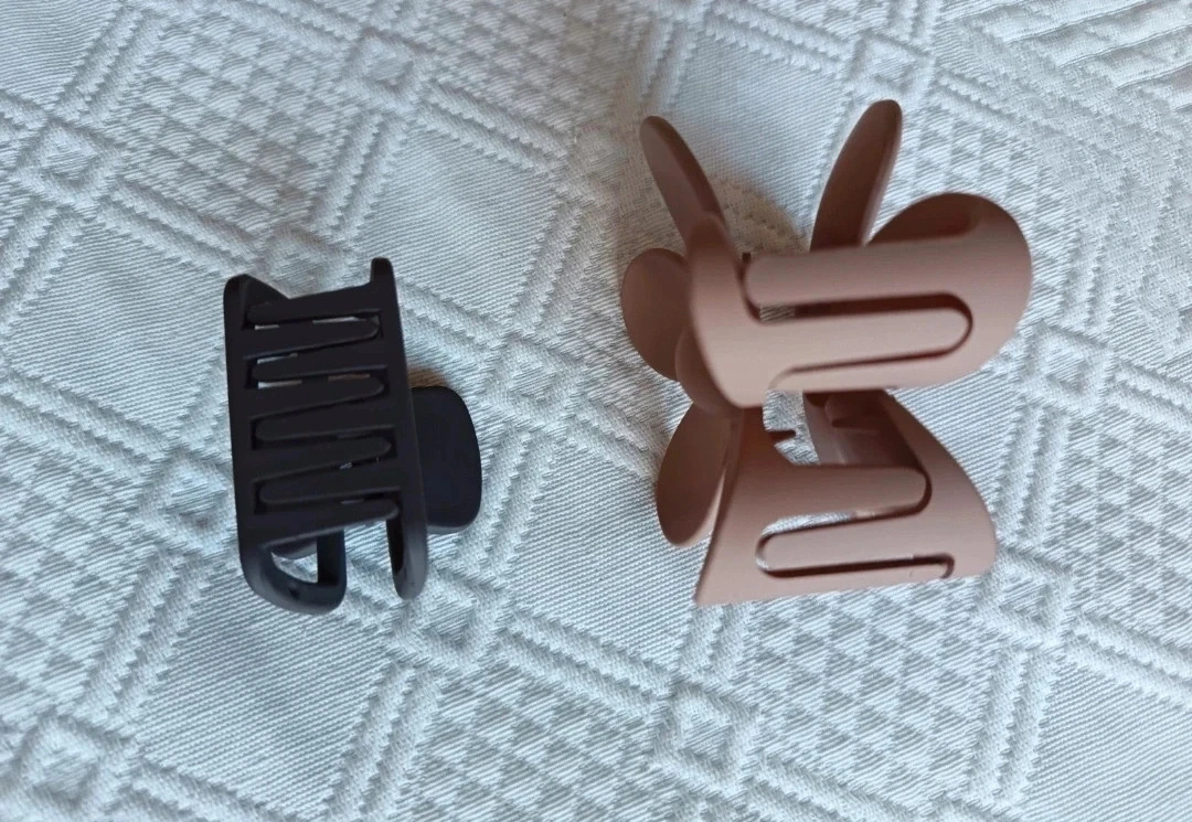 Lot of two new rectangular flower crab hair clips – photo 3